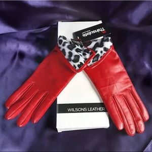 Red Leather Gloves